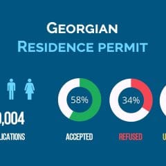 Statistics on residence permit applications in Georgia