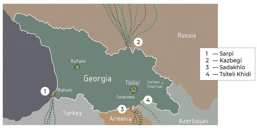 List of land border crossings by popularity