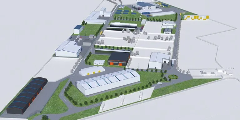 Plan of the industrial zone of Tbilisi - the newest of the existing ones