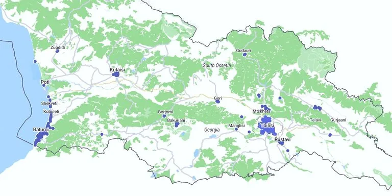 Georgia development map